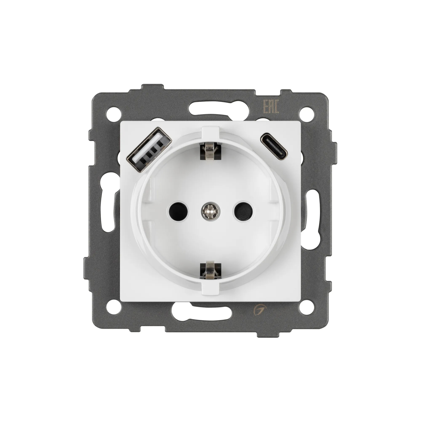 Изображение товара Розетка с USB зарядкой, 2 USB Type A+A, белый, SCT-MUAA-PL-WH-V (250V, 16A) (Arlight, -) VERSA, GLARE, PRESTO 049818