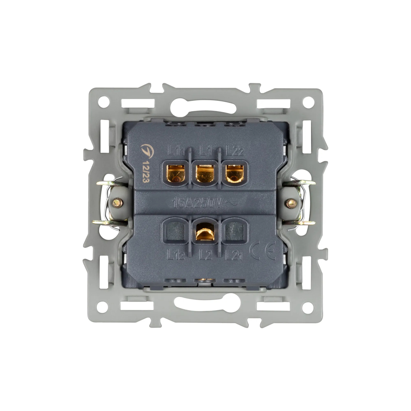 Изображение товара Выключатель двухклавишный, чёрный, SWT-MK02-PL-BK (250V, 16A) (Arlight, -) 043725, OMALI, AKYRI, PERIO, XSILO