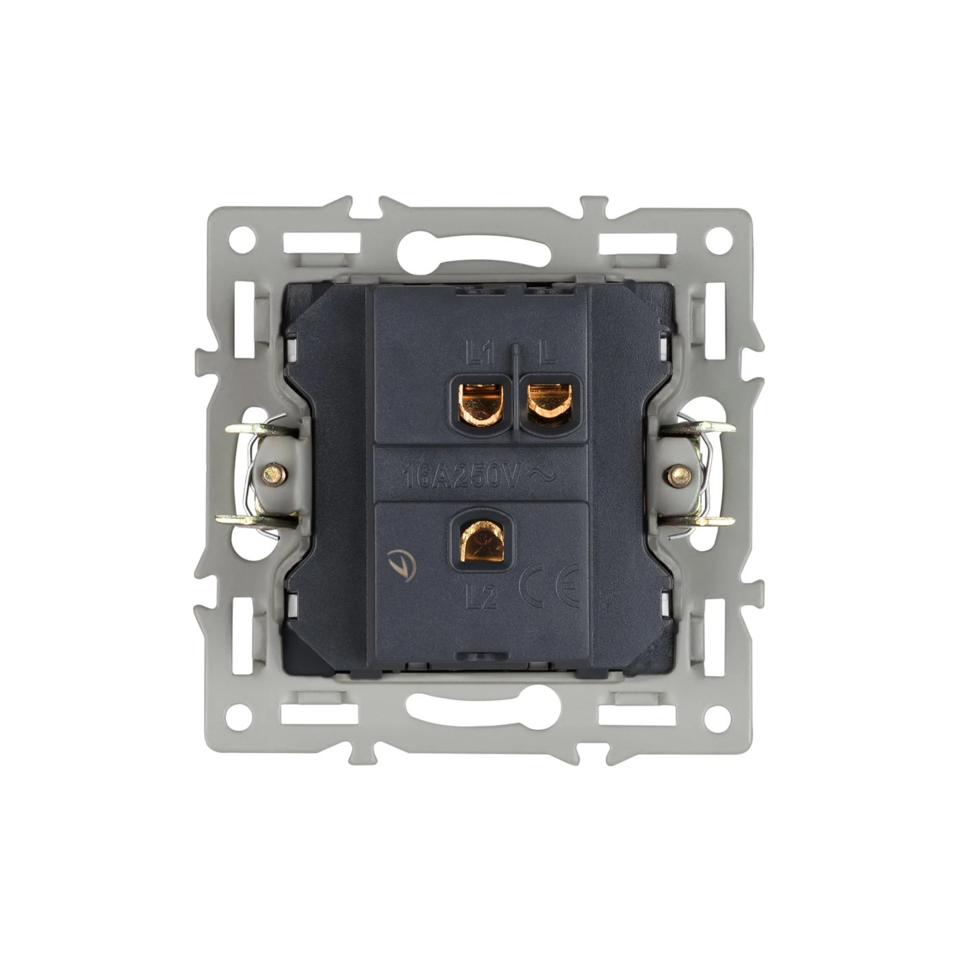 Изображение товара Выключатель одноклавишный проходной, серый, SWT-MKP1-PL-GR (250V, 16A) (Arlight, -) 043716, OMALI, AKYRI, PERIO, XSILO