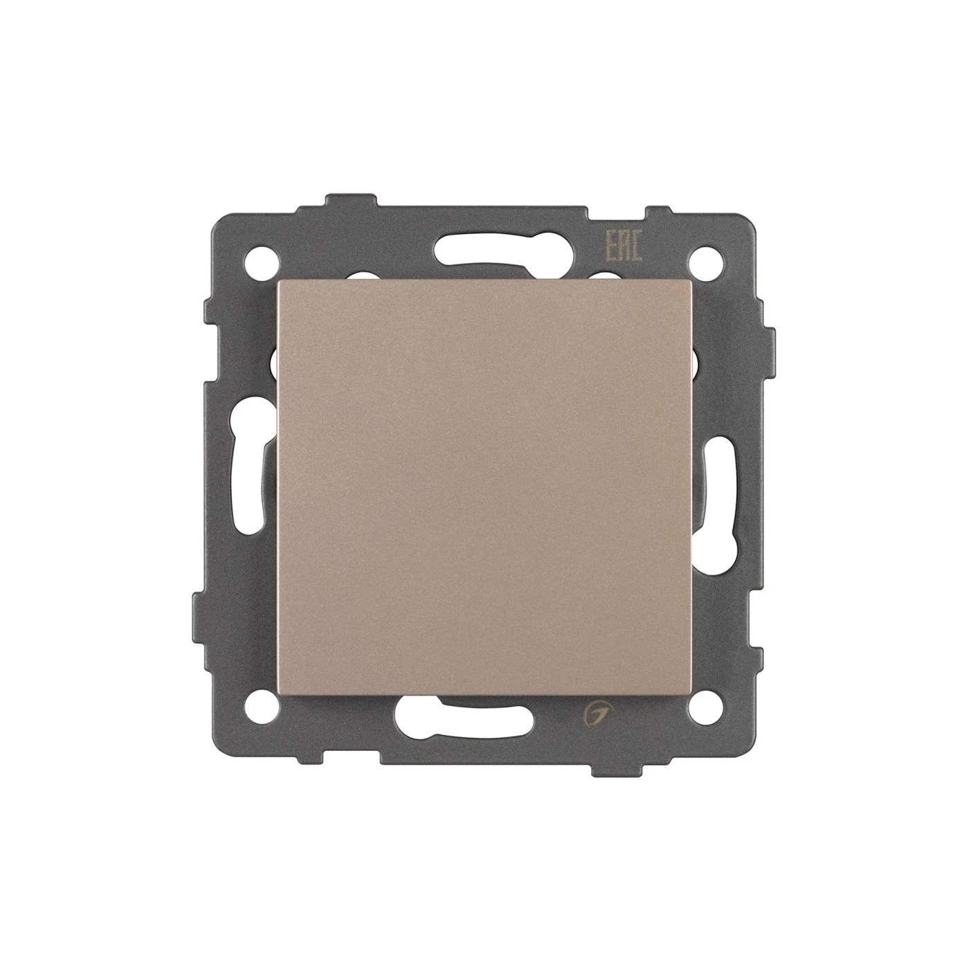 Изображение товара Переключатель одноклавишный перекрестный, золото светлое, SWT-MKX1-PL-GD-V (250V, 10A) (Arlight, -) 049878, OMALI, AKYRI, PERIO, XSILO