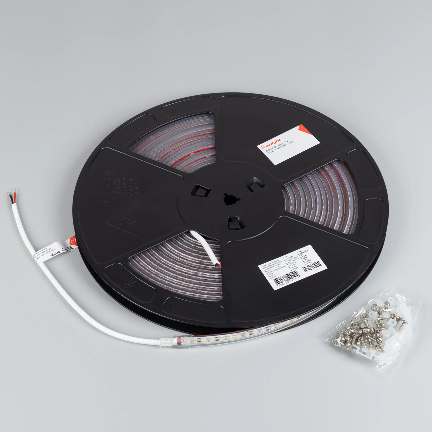 Изображение товара Светодиодная лента герметичная IC-PS-A120-10mm 24V Warm3000 (9.6 W/m, IP67, 2835, 10m) (Arlight, стабилизированная) 050633