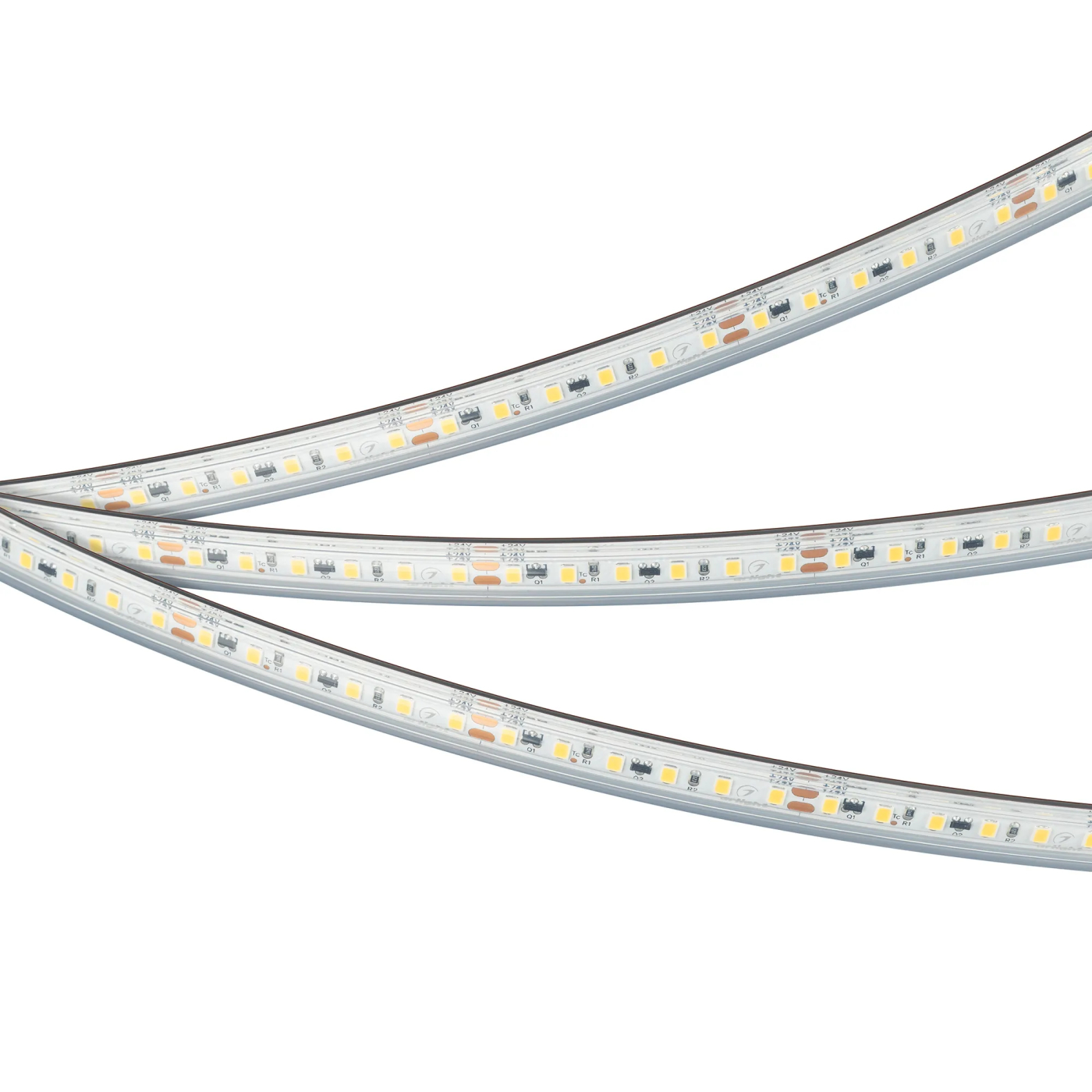 Изображение товара Светодиодная лента герметичная IC-PS-A120-10mm 24V Warm3000 (9.6 W/m, IP67, 2835, 10m) (Arlight, стабилизированная) 050633