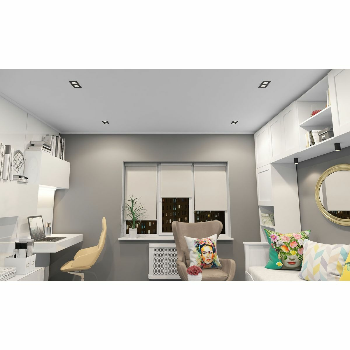 Изображение товара Встраиваемый светильник Rodvig DK3072-BK+WH, Denkirs