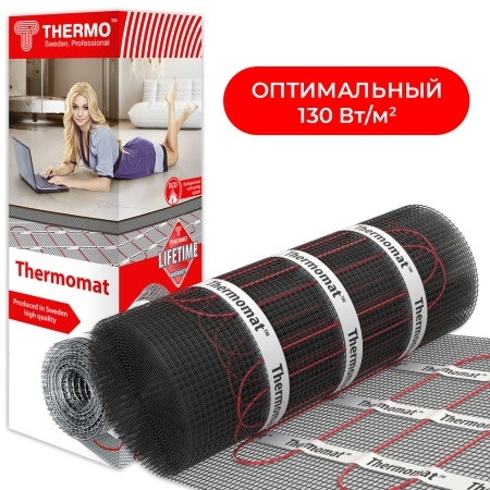 Изображение товара Мат нагревательный Thermomat TVK-130 0,6 м.кв (комплект без регулятора) Thermo