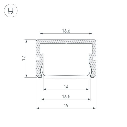 Изображение товара Профиль SILER-3000 ANOD (Arlight, Алюминий) 045498