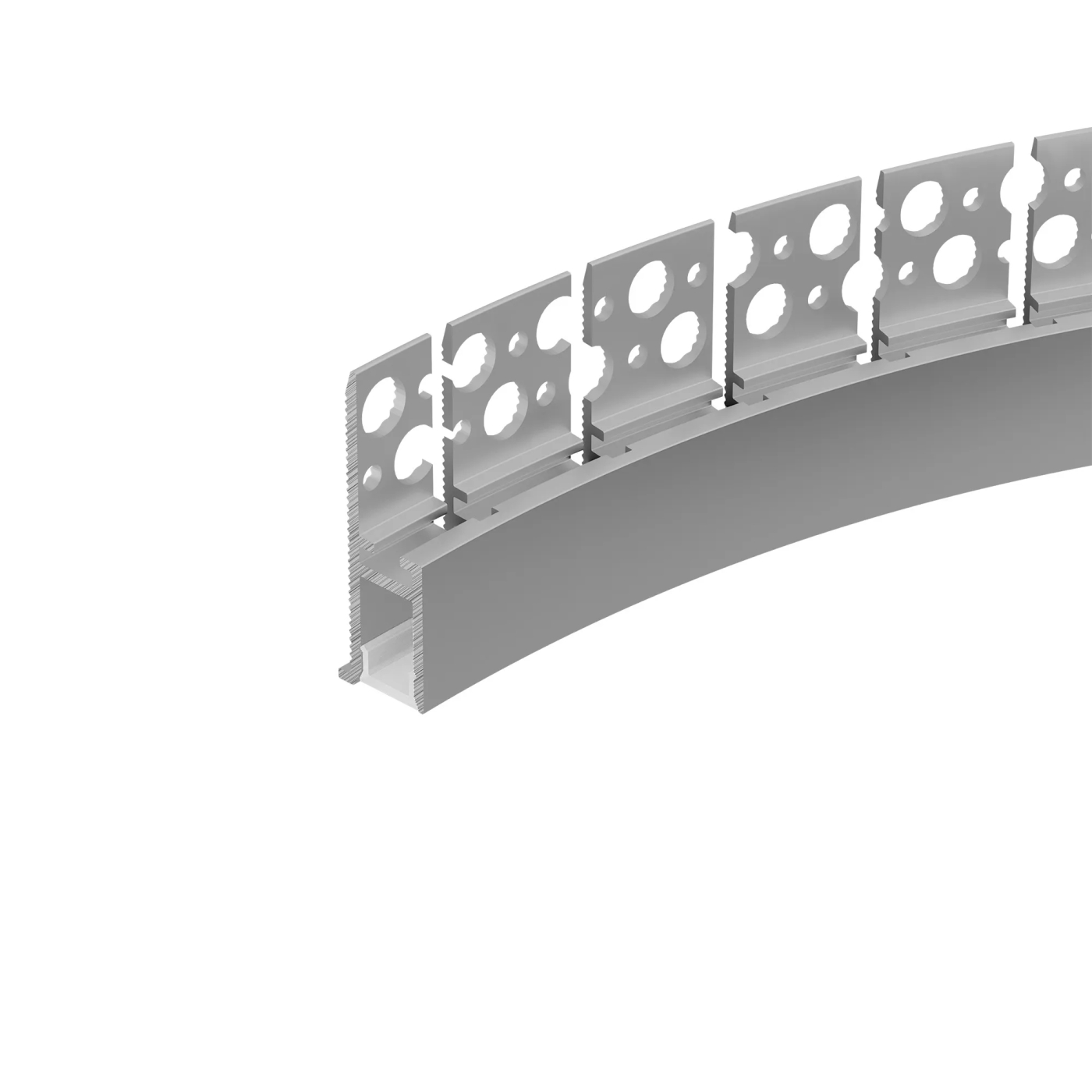 Изображение товара Профиль WALL-FANTOM-BENT-W10-SIDE-2000 ANOD (Arlight, Алюминий) 043694(1)