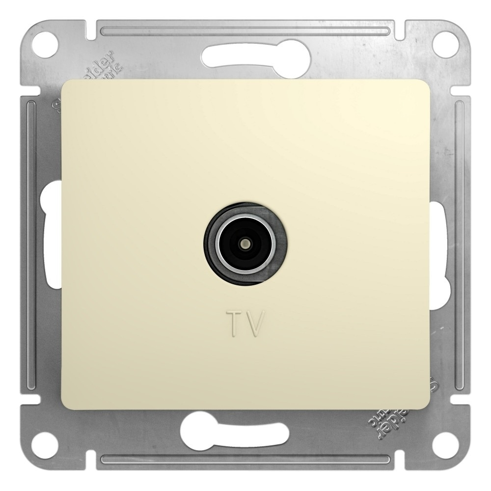 Изображение товара Розетка TV проходная 4dB, бежевый Schneider Electric Glossa GSL000292