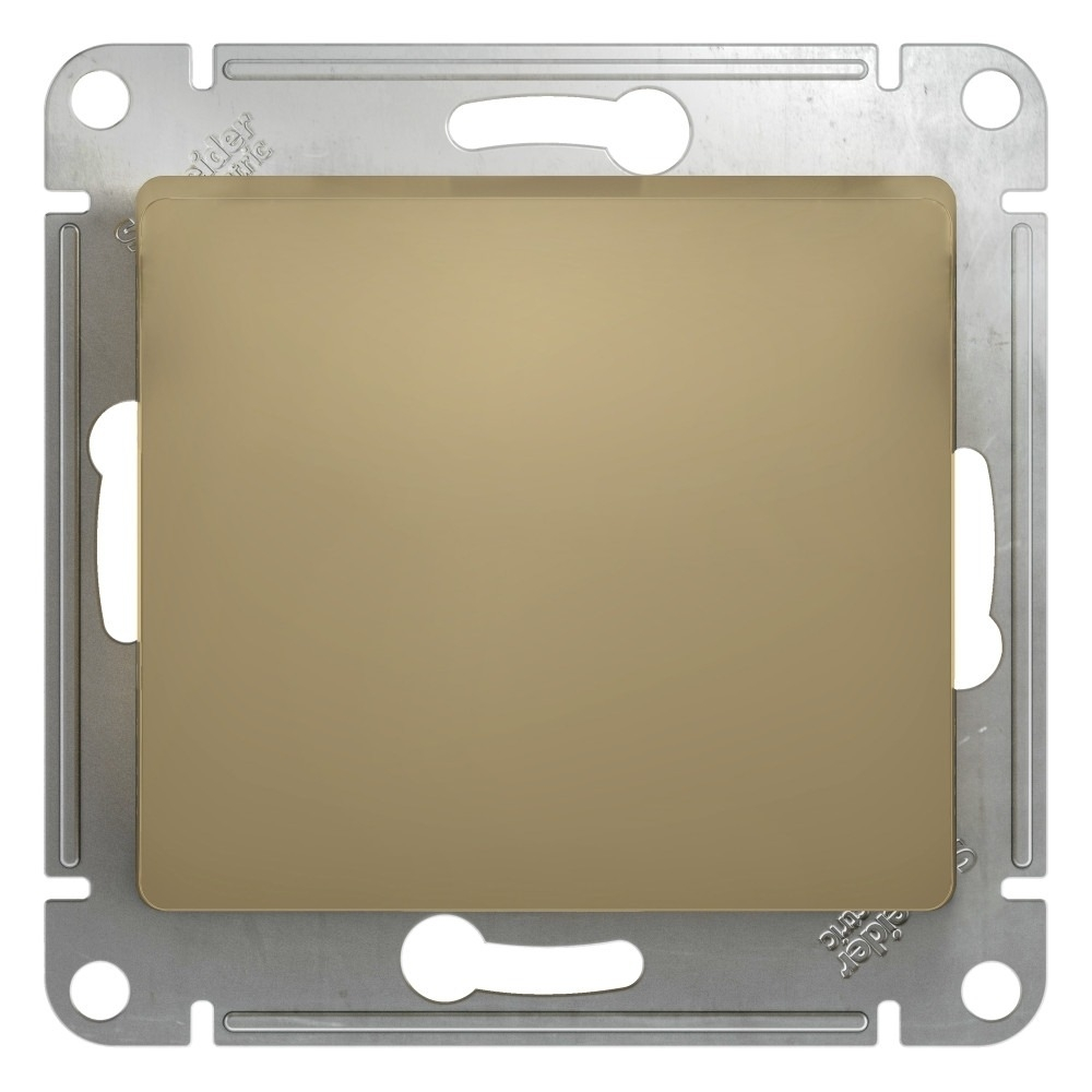 Изображение товара Кнопка нажимная сх.1а 10АХ Schneider Electric Glossa, титан GSL000415