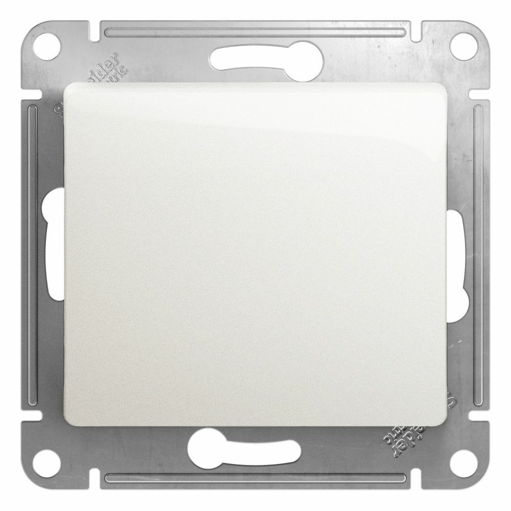 Изображение товара Кнопка нажимная схема 1а 10АХ Schneider Electric Glossa, перламутр GSL000615