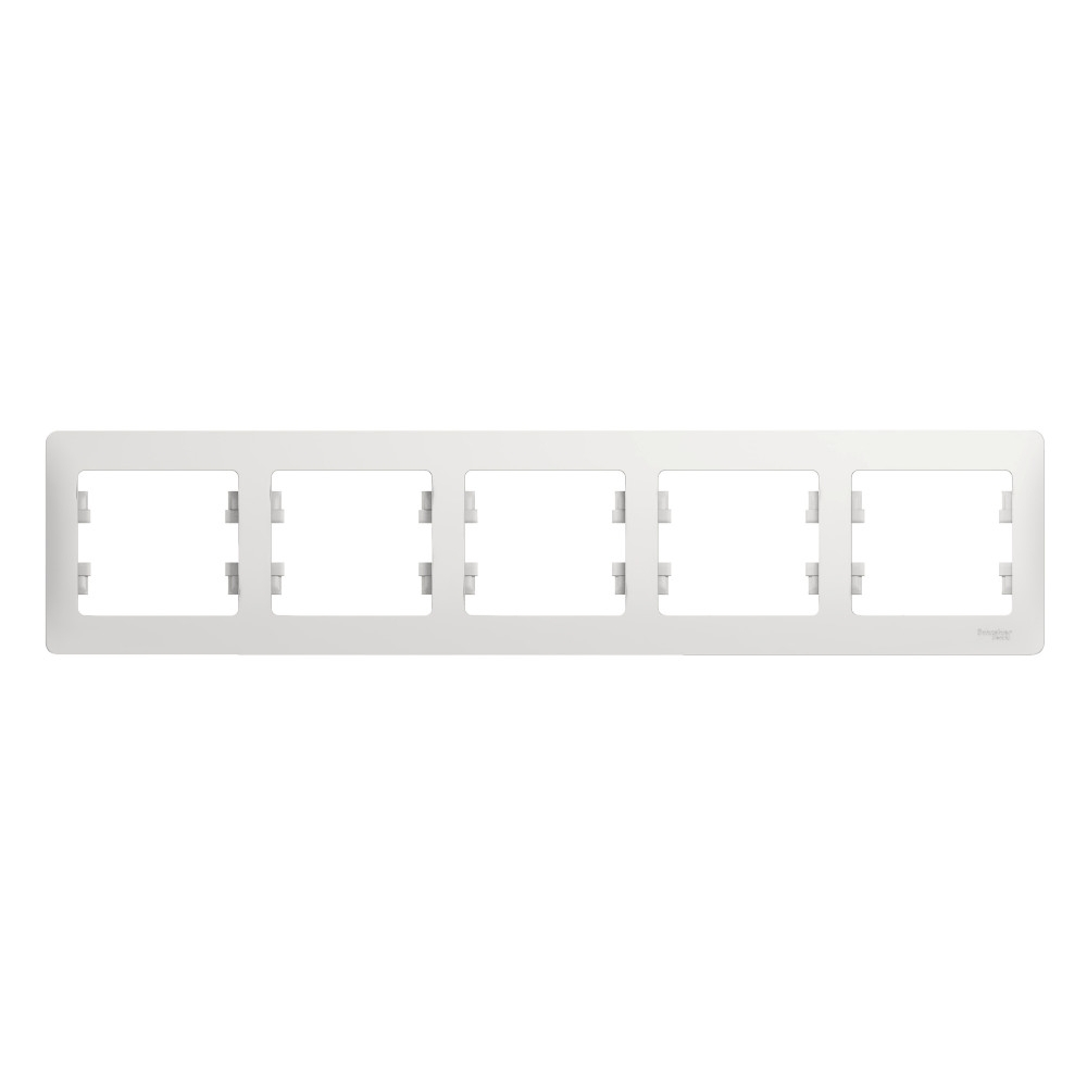 Изображение товара Рамка 5 постов горизонтальная, белый Schneider Electric Glossa GSL000105