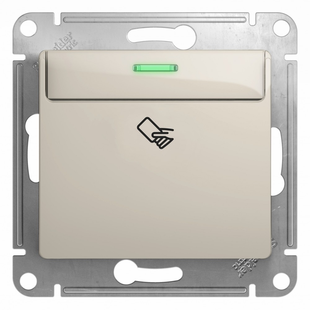 Изображение товара Выключатель карточный Schneider Electric Glossa, молочный GSL000969