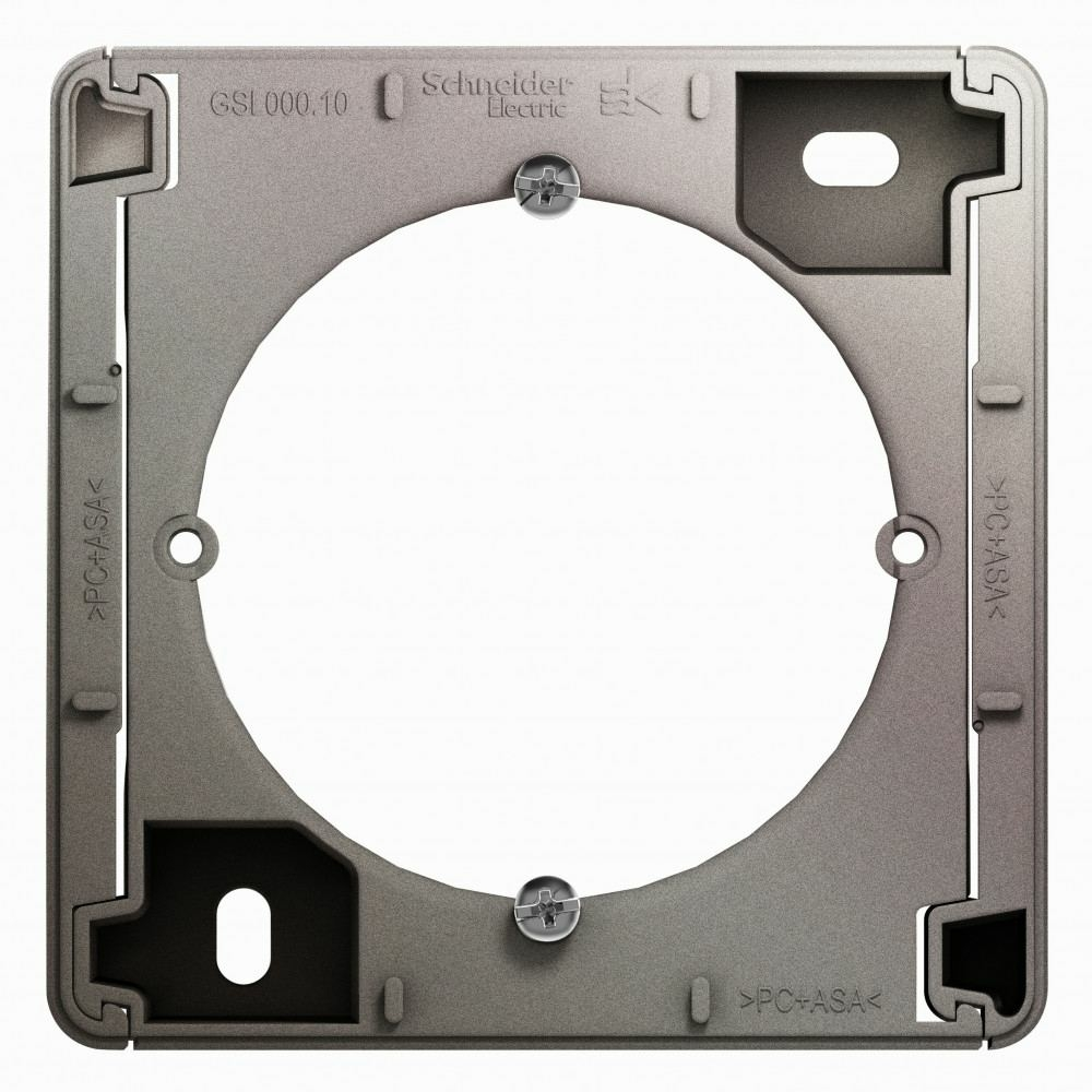 Изображение товара Коробка для наружного монтажа Schneider Electric Glossa, платина GSL001200