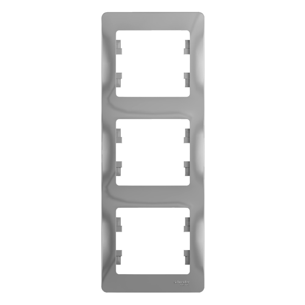 Изображение товара Рамка 3 пост вертикальная, алюминий Schneider Electric Glossa GSL000307