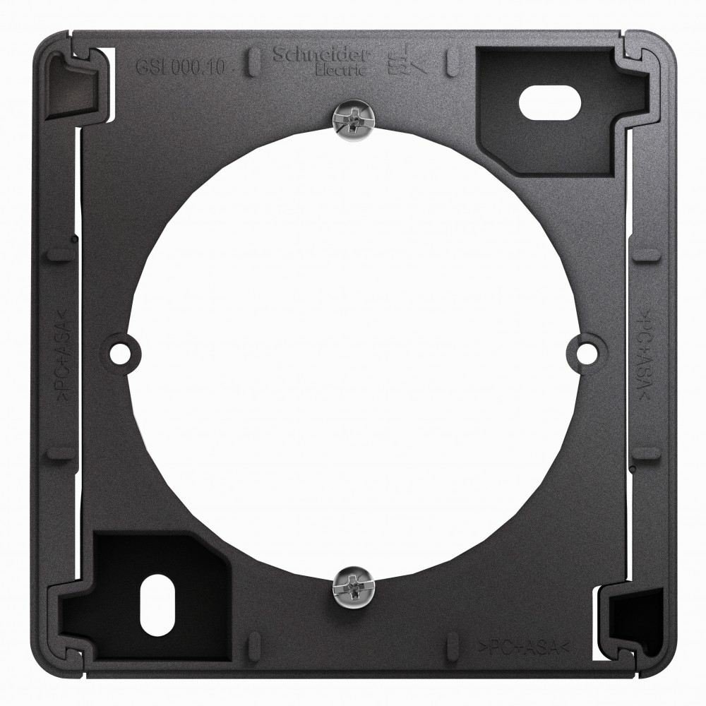 Изображение товара Коробка для наружного монтажа Schneider Electric Glossa, графит GSL001300