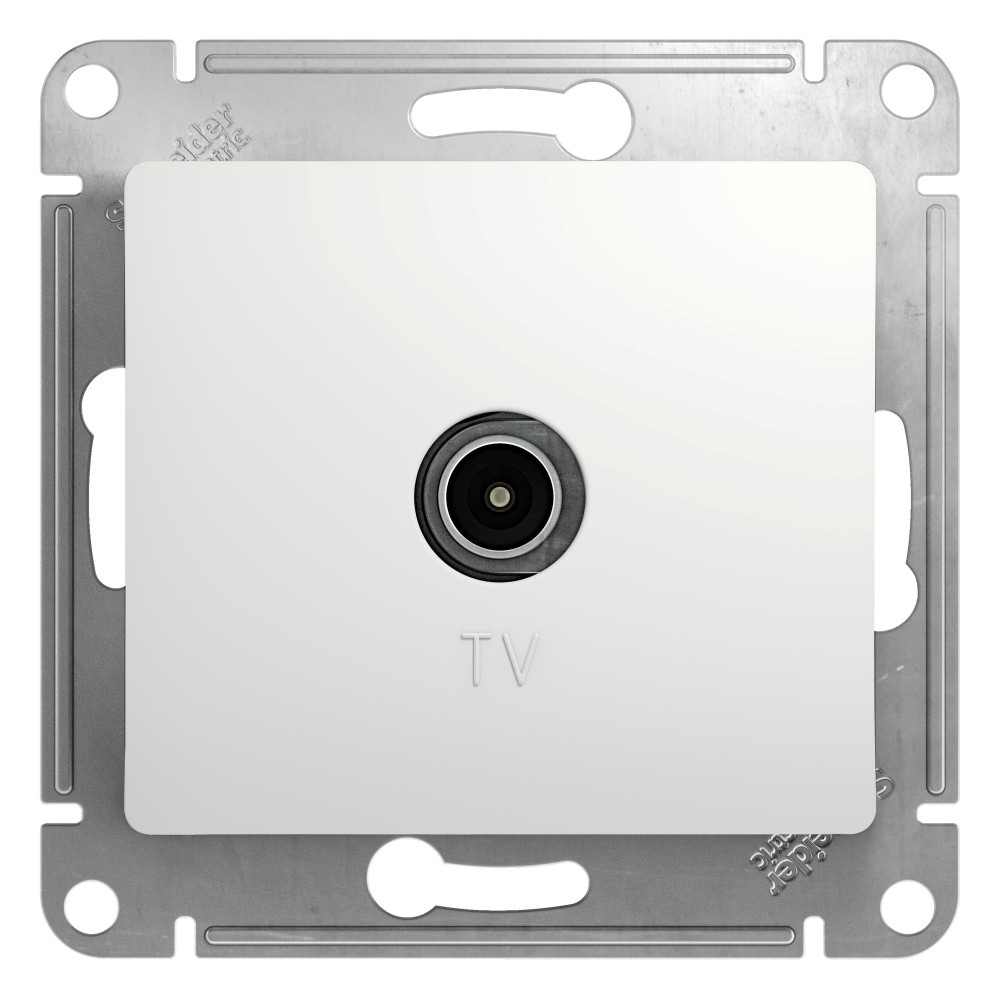 Изображение товара Розетка TV одиночная 1dB, белый Schneider Electric Glossa GSL000191