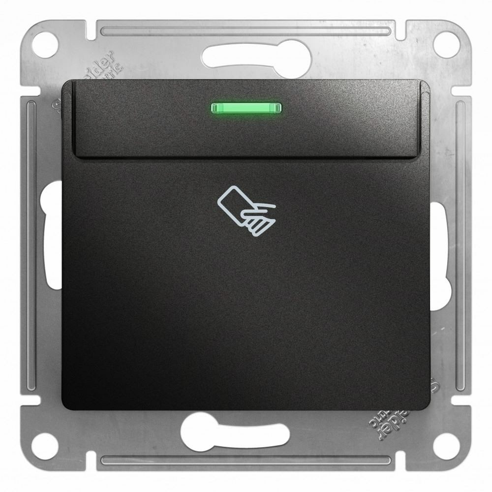 Изображение товара Выключатель карточный сх.6, антрацит Schneider Electric Glossa GSL000769