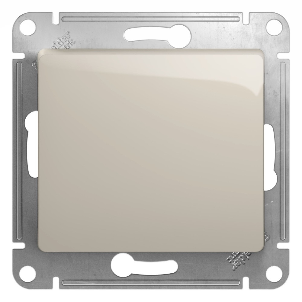 Изображение товара Кнопка нажимная схема 1 10АХ механизм Schneider Electric Glossa, молочный GSL000915
