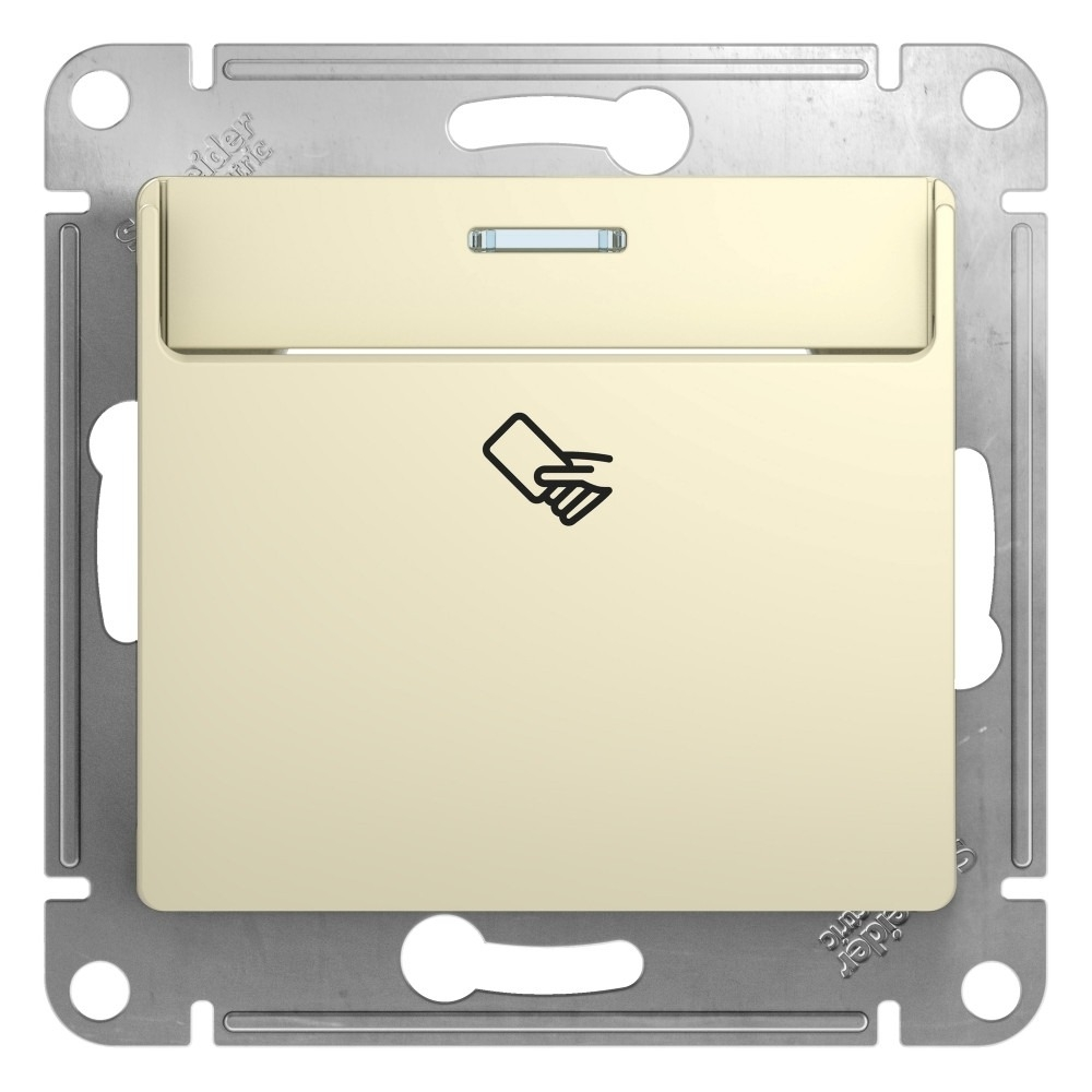 Изображение товара Выключатель карточный сх.6, бежевый Schneider Electric Glossa GSL000269