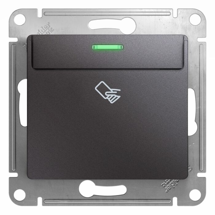 Изображение товара Выключатель карточный Schneider Electric Glossa, графит GSL001369