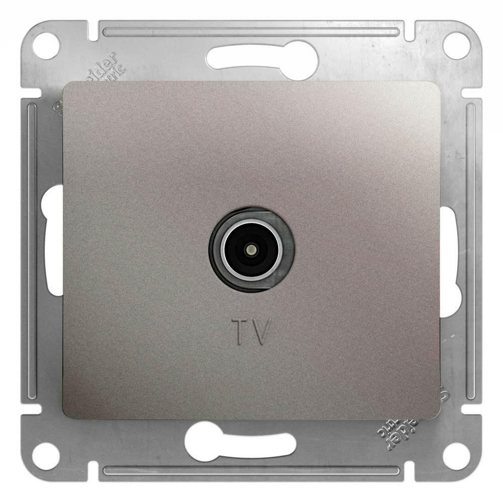 Изображение товара Розетка TV оконечная 1DB Schneider Electric Glossa, платина GSL001291
