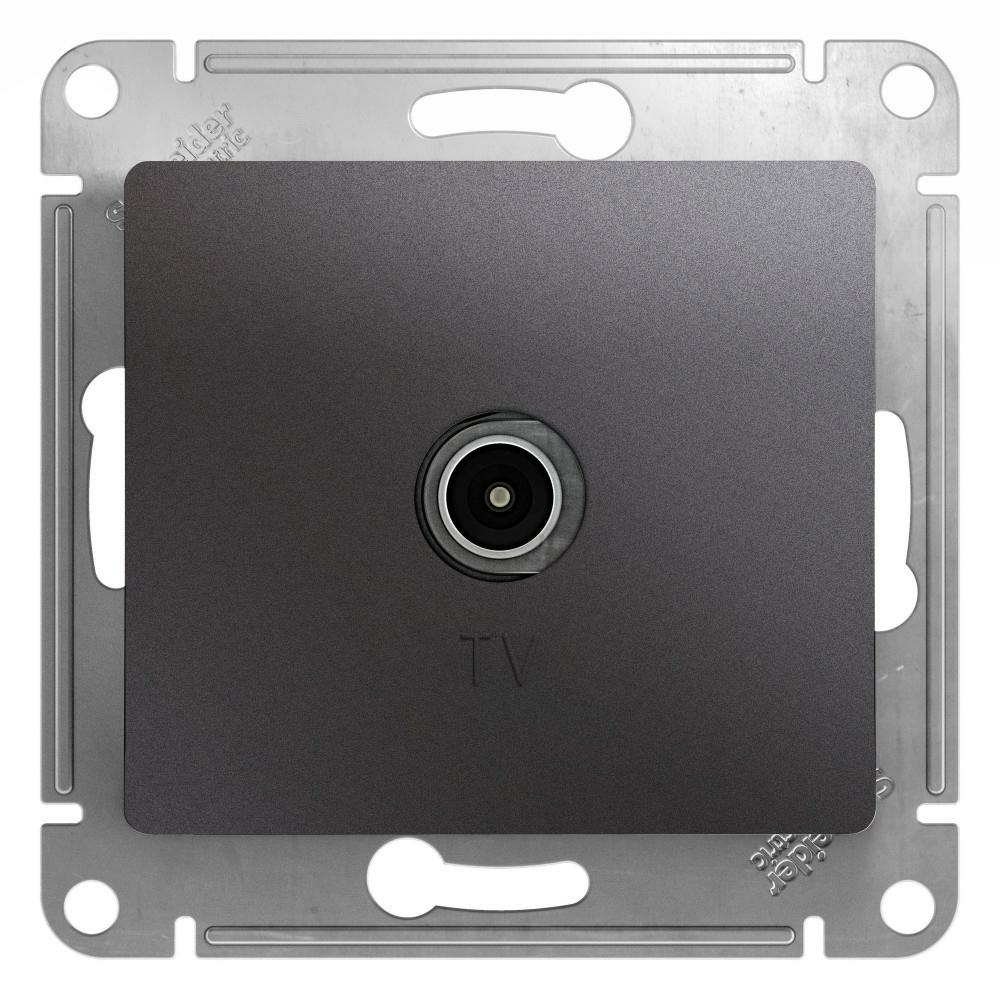 Изображение товара Розетка TV оконечная 1DB Schneider Electric Glossa, графит GSL001391