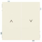 Изображение товара Выключатель жалюзи, кремовый сатин, 32281+35613 MC, Rikket