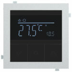 Изображение товара Терморегулятор для теплых полов, серебро, 32232 WT+32881 SV, Rikket