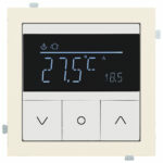 Изображение товара Терморегулятор для теплых полов, кремовый сатин, 32232 WT+32881 MC, Rikket