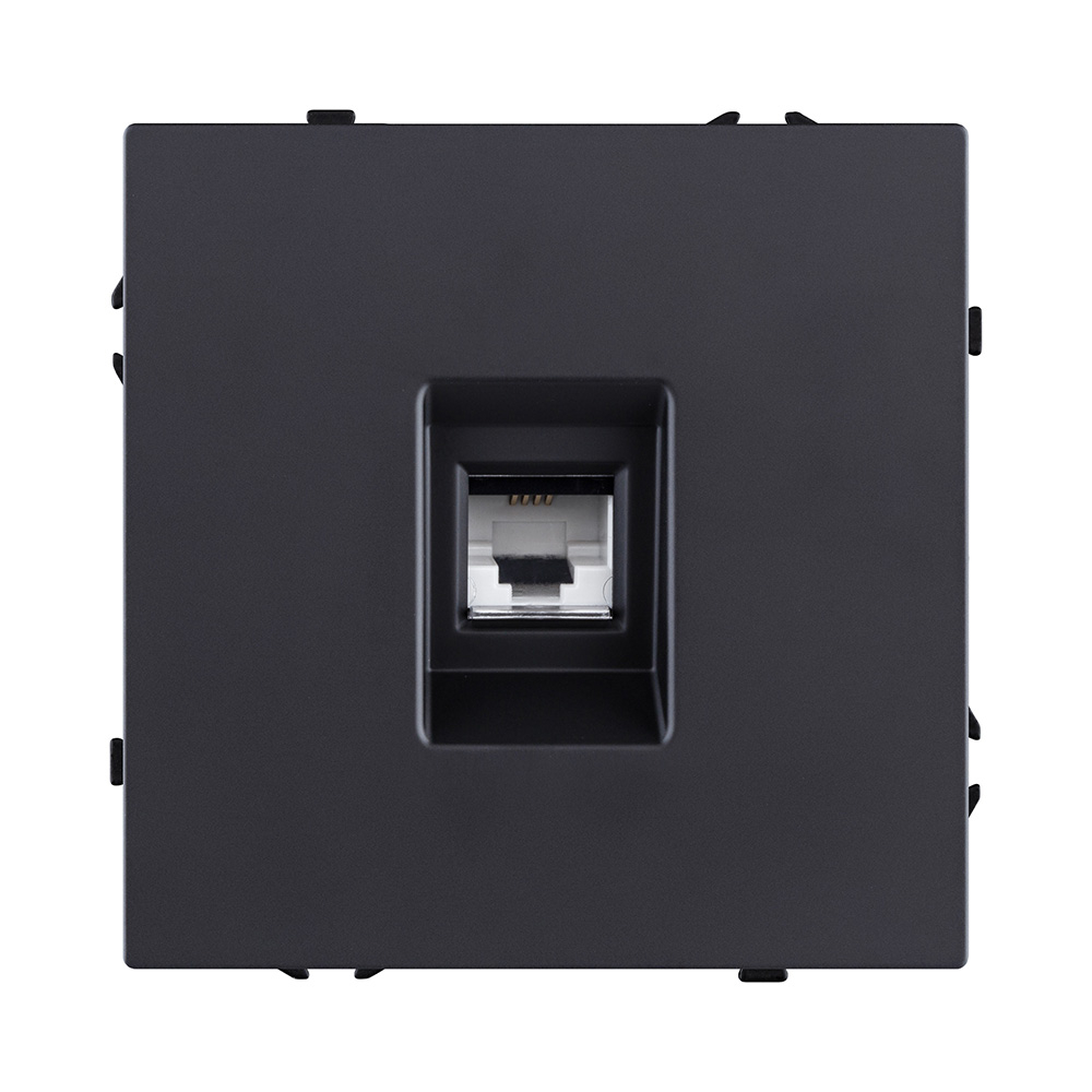 Изображение товара Розетка телефонная RJ11, чёрный матовый Kollinger Eclipse EC-019BK