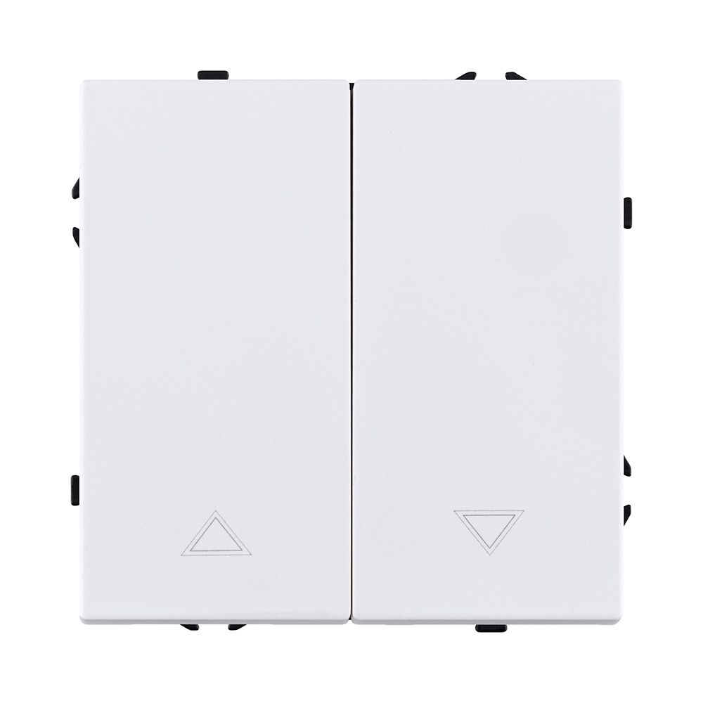 Изображение товара Механизм управления жалюзи 2-клавишный, белый матовый Kollinger Eclipse EC-013WH