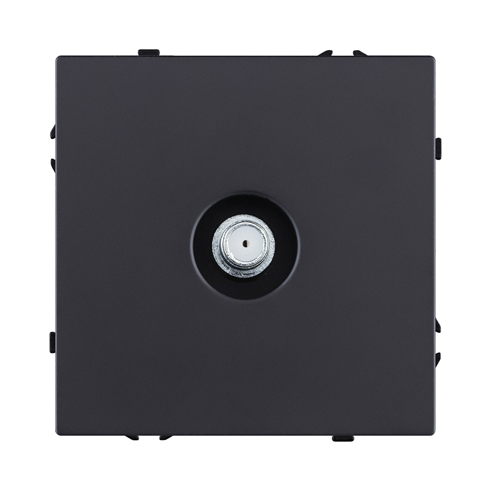 Изображение товара Розетка TV, чёрный матовый Kollinger Eclipse EC-020BK