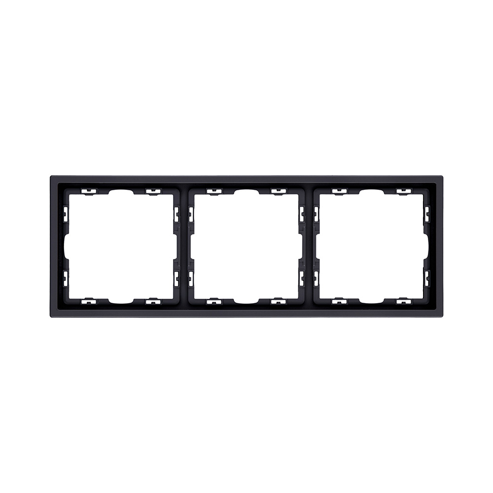 Изображение товара Рамка 3-постовая, чёрный матовый Kollinger Eclipse EC3BK