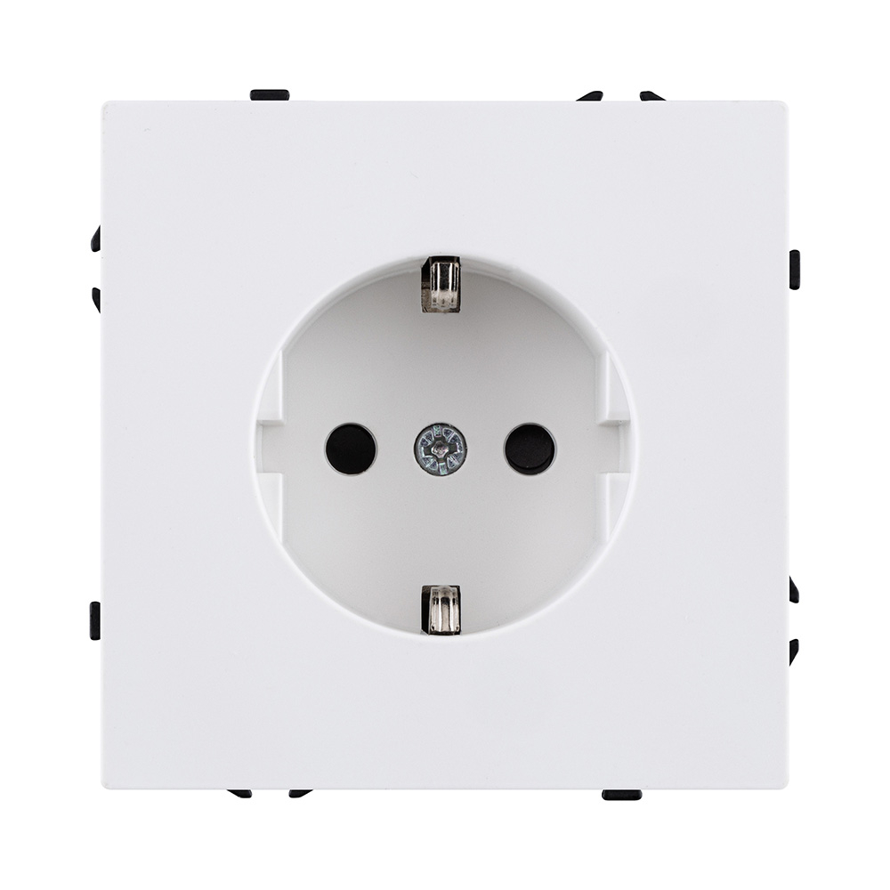 Изображение товара Розетка электрическая SCHUKO 16A/220v В, белый матовый Kollinger Eclipse EC-014WH