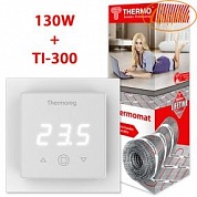 Комплект теплого пола - Нагревательный мат Thermomat TVK-130 0,6 кв.м + Thermoreg TI-300