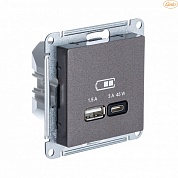 USB розетка A + тип-C 45W высокоскоростная зарядка QC, PD, механизм, МОККО