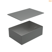 BOX/6-8 Металлическая коробка с крышкой для заливки в пол для люков 70062, 70082 