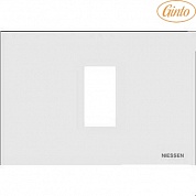 Рамка 1-я 1 мод Белая ABB Zenit (итальянский стандарт)