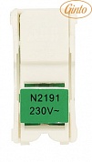 Лампа неоновая для выключателей и кнопок, цвет зелёный ABB Zenit 