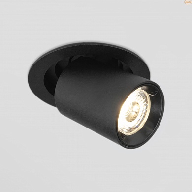 Встраиваемый точечный светодиодный светильник 9917 LED 10W 4200K черный матовый