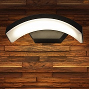 Уличный настенный светодиодный светильник Asteria D TECHNO 1671 LED черный