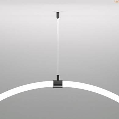 Подвесной трос для круглого гибкого неона Full light черный (2м) FL 2830 
